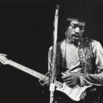 Jimi Hendrix, Berlin, 1970, 24,4 x 29,9 cm, Silbergelatineabzug auf Barytpapier, Neg.-Nr. 470-30