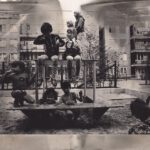 Spielplatz (Fotochemische Vermalung), Berlin, 1977, 23,1 x 29,9 cm, Silbergelatineabzug auf Barytpapier, Neg.-Nr. 1197-30