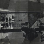Lincoln Center (Fotochemische Vermalung), USA, 1979, 23,5x30,5 cm, Silbergelatineabzug auf Barytpapier, Neg.-Nr. 3229-14
