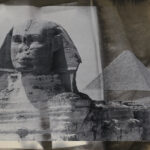 Die große Sphinx von Gizeh (Fotochemische Vermalung), Ägypten, 1981, 23,7 x 30,8 cm, Silbergelatineabzug auf Barytpapier, Neg.-Nr. 3522 -36